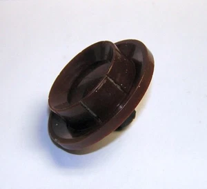 Original Vintage / Antik Röhrenradio großer Plaskon Knopf weinrot burgund - Bild 1 von 4