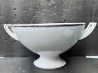 Vintage Large Ceramic Pottery Fruit Bowl Serving Art Deco Wing Handles