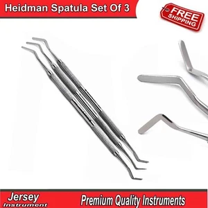 Dental Heidman Spatula 3PCS Composite Plastic Cement Filling Restorative Tools - Foto 1 di 4