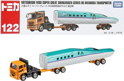 Takara Tomy Tomica Long Type #122 Mitsubishi Fuso Shinkansen H5 Hayabusa Transp. Foto 1 de 4