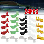 24Pcs Car Plastic Rivets Door Lock Rod Clips 5mm Rod Size Push Clip Accessories