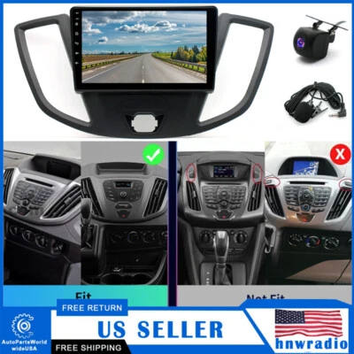 Android Apple CarPlay Car Stereo Radio GPS Navi For 2013-19 Ford Transit Custom Foto 1 de 4