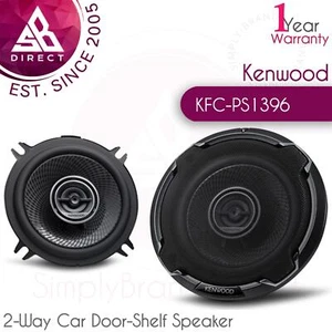 Kenwood KFC-PS1396 5.25" 2-Way Car Door-Shelf Speaker│75W RMS│Flush Mount│Black - Picture 1 of 4
