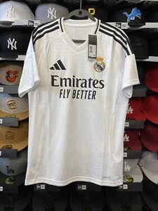 Adidas Real Madrid Kylian Mbappe 2024/25 Home White Jersey (Sz M) - Picture 1 of 8