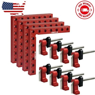 Abrazaderas de ángulo recto cuadrados de posicionamiento de 90 grados 5,5" x 5,5" Foto 1 de 4