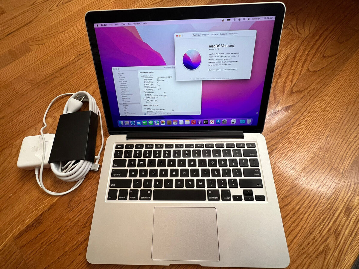 Apple MacBook Pro Intel Core i5 5th Gen. 128GB Hard Drive Apple MacBook Pro Intel Core i5 5th Gen. 128GB Hard Drive
