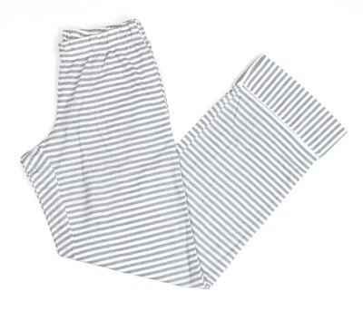 维多利亚的秘密灰色白色条纹 PAJAMA 裤子 S 码短款 — 第 1/4 张图片