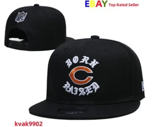 Chicago Bears NFL Men Flat Brim Hat Hip Hop Fashion Casual Trucker Baseball Cap - Picture 1 of 3