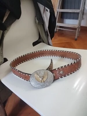 cintura uomo vintage El Campero Texas U.S.a - Immagine 1 di 3