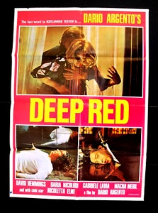DEEP RED (DARIO ARGENTO) 39x27" Org. Libanesisches Filmplakat 70er Jahre - Bild 1 von 1