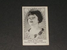 E123 American Caramel MOVIE STARS, 112/120, ANNA NILLSON, VERY NICE HIGH!