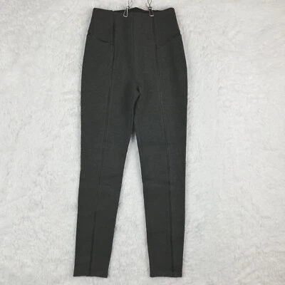 Pantalones Leggings Lysse Mujer Gris Carbón Negro Cuero Vegano Borde Elastizados S Foto 1 de 4