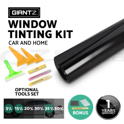 Giantz Window Tint Film 5% 15% 35% VLT Car Home 100cm/152cm X 30m Tinting Tools - image 1 of 4