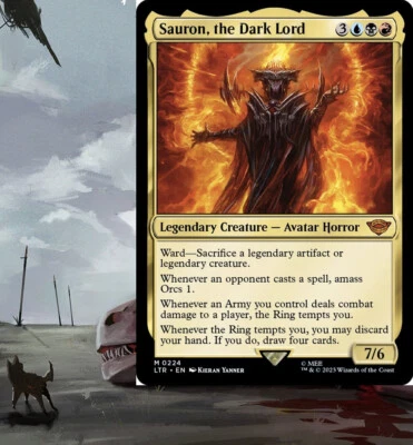 Sauron, the Dark Lord LOTR Commander Deck Magic MTG Ready-to-Play EDH Grixis - Image 1 of 4