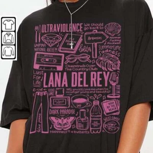 Shirt Lana Del Rey Music Tattoos Tour 2025 - Bild 1 von 6