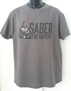 Disney Star Wars T Shirt Mens Large Darth Vader Saber The Moment Uni Chest 42" - Picture 1 of 5