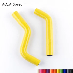 For Yamaha YFZ450X 10-11/YFZ450R 2009-2013 Silicone Radiator Coolant Hose Yellow - Picture 1 of 11