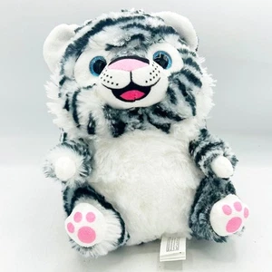 Animal de peluche Nanco Belly Buddies Tiger 7" blanco negro rayas - Imagen 1 de 6