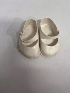 Vintage Fairyland Toy Prod. No. 5 White MaryJane Shoes Made In USA - Foto 1 di 6