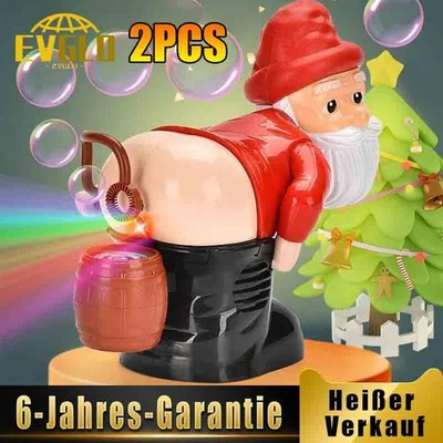 Bubble Fart Blower Automatische Weihnachtsmann Seifenblasenmaschine für Kinder - Bild 1 von 4
