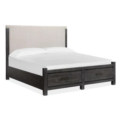 Magnussen Home Plum Creek California King Upholstered Panel Storage Bed - Image 1 of 4