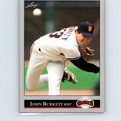 1992 Leaf - John Burkett #179 - San Francisco Giants - Image 1 of 2