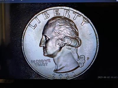 2021 P Wash Crossing The Delaware Quarter W/ Rev  Die Clash Good Cir Cond. - Image 1 of 4