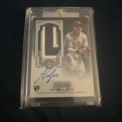 2023 Topps Dynasty Anthony Volpe Jersey Patch autograph Rookie /5 Auto - Image 1 of 3