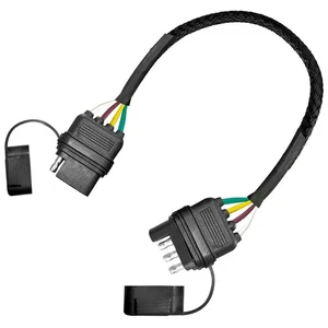 4 Pin Anhänger Kabelbaum Verlängerung 12 Zoll, 4 Wege Stecker 16...  - Bild 1 von 7