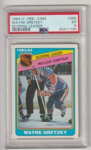 1984 O-Pee-Chee #380 Wayne Gretzky Scoring Leader PSA 5 - Picture 1 of 2