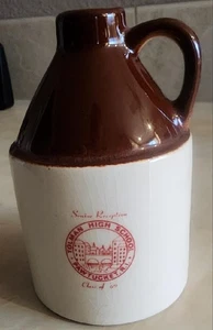 VINTAGE TOLMAN HIGH SCHOOL PAWTUCKET RI. CLASS OF 1969 SOUVENIR STONEWARE JUG - Picture 1 of 5