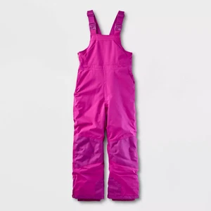 Kids' Solid Snow Bib - All In Motion Purple M - Picture 1 of 5