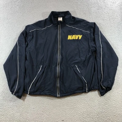 Chaqueta de running vintage azul marino para hombre L azul hecha en EE. UU. Foto 1 de 4