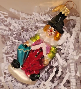 Vintage Christopher Radko Little Gems Chuckles The Clown Ornament 4" Zirkus - Bild 1 von 7