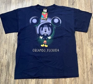 vintage mickey mouse unlimited tee L navy USA disney orlando florida - Bild 1 von 13