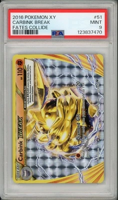 2016 Pokemon XY Fates Collide Carbink Break #51 PSA 9 - Image 1 of 2