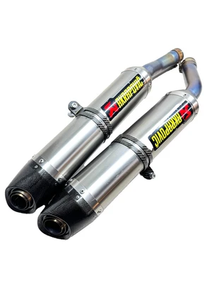 Yamaha YZF R1 RN19 4C8 2007 - 2008 Set Di Silenziatori Akrapovic Dual Slip-On - Immagine 1 di 4