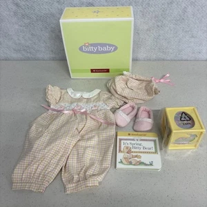 American Girl Bitty Baby BOWS & BUNNIES Easter Set In Box Retired - Picture 1 of 17