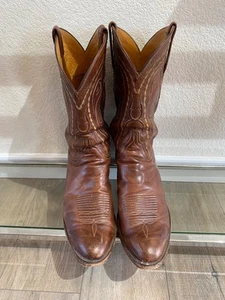 Lucchese Classics Handmade Hazel Brown Cowboy Western Boots Mens Size 12 D - Picture 1 of 9