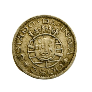 1959 Portuguese India 3 Escudos Coin KM#39 - Picture 1 of 8