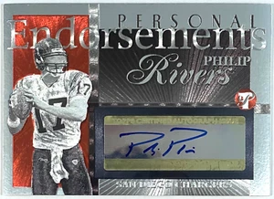 2004 Topps Pristine Personal Endorsements Philip Rivers Autogramm RC #PE-PR - Bild 1 von 2