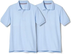 French Toast 2-Pack Short Sleeve Pique Polo Shirt School Uniform Boys M (8) X99 - Picture 1 of 1