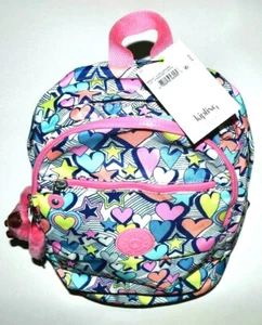 Kipling Backpack Bag Challenger Multi Zip Stardust Lights Print Nylon New Super! - Picture 1 of 4