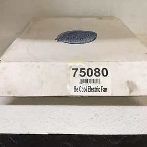 Be Cool Radiators 75080 Electric Fan Qualifier Euro Black 12" Dia Puller Style - Picture 1 of 10