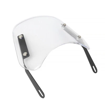 Deflector de parabrisas redondo para moto de 5"-7" ajuste universal Yamaha BMW Foto 1 de 4