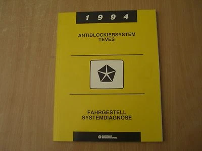 Jeep Wrangler Grand Cherokee Werkstatthandbuch Systemdiagnose ABS Teves 1994 - Bild 1 von 4