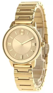 Movado Bold Quarz Uhrwerk Gold Zifferblatt Damenuhren 3600591 - Bild 1 von 4