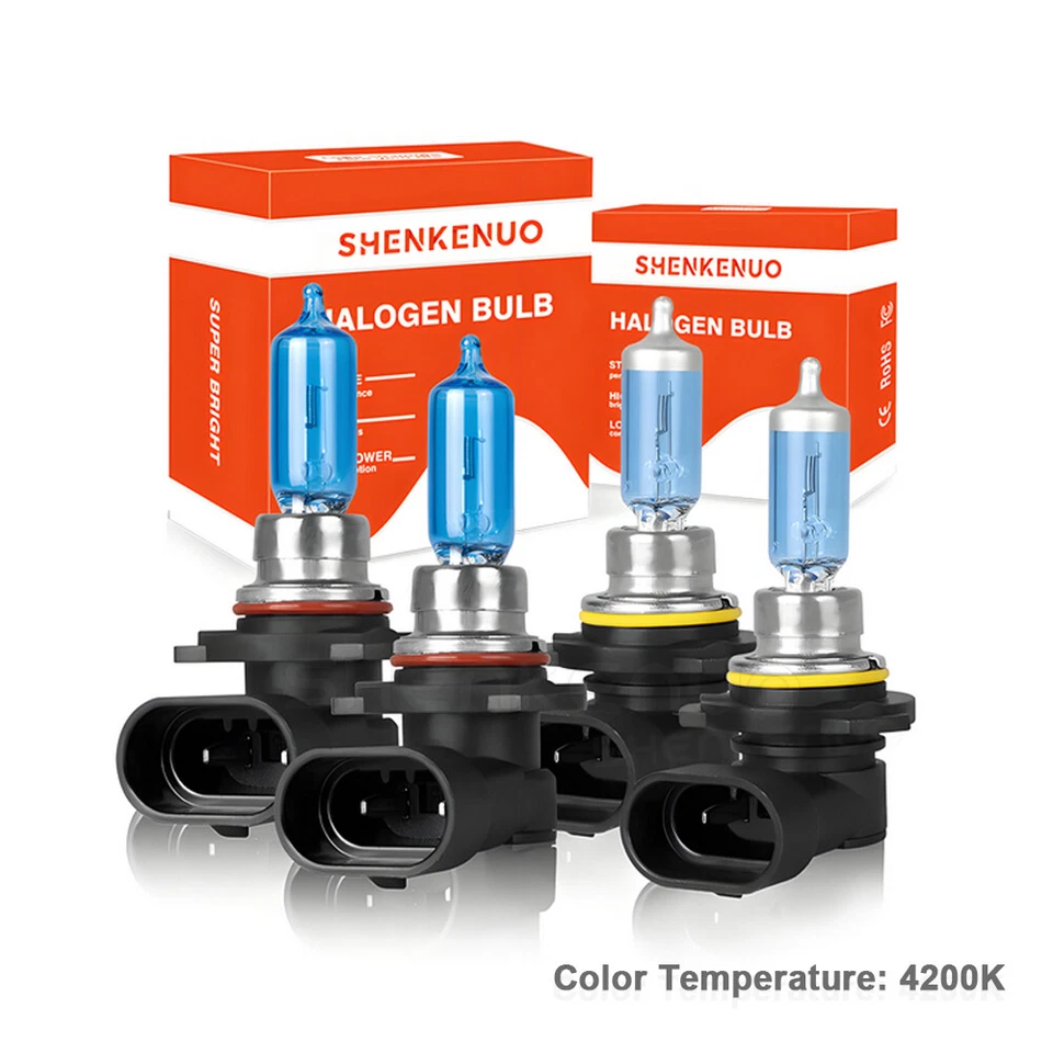 For 1999-2003 Lexus RX300 4Pcs HalogenHeadlight High Low Beam Bulbs 9005+9006 - Image 1 of 4