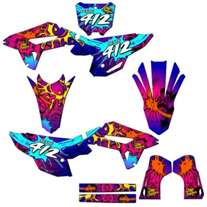 2022-2023 CRF 250 R ZANY Pink Senge Graphics Kit Compatible with Honda - Picture 1 of 10