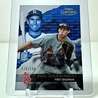 Paul Goldschmidt 2020 Topps Gold Label Class 1 Blue 118/150 St. Louis Cardinals  - Image 1 of 2